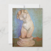 Vincent van Gogh - Estátua de Gesso Torso Feminino