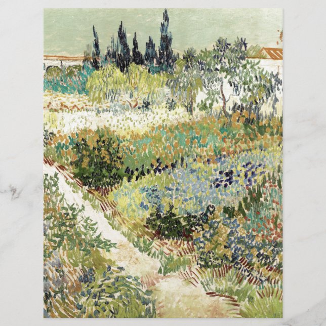 Vincent Van Gogh Garden em Arles (Frente)