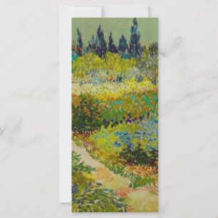 Vincent Van Gogh Garden no Cartão Arles