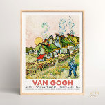 Vincent van Gogh Houses e a Figura Impressão Retro<br><div class="desc">Elevem a vossa decoração doméstica com esta elegante impressão de arte, com "Casas e Figura", do renomado artista Vincent van Gogh. Esta obra-prima trará beleza eterno e brilhantismo artístico ao seu espaço vivo. Esse impressão de alta qualidade é 9000x12000 pixels e resolução de 300 dpi. Este impressão será o melhor...</div>