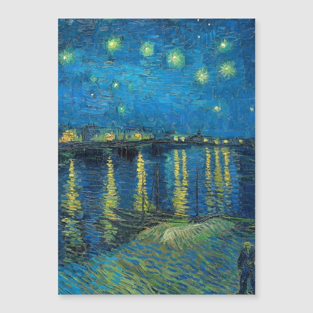 Vincent Van Gogh Noite Estrelada Sobre o Ródano (Frente)