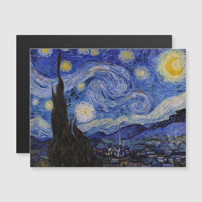 Vincent Van Gogh - O Cartão Magnético da Noite Est (Frente/Verso)