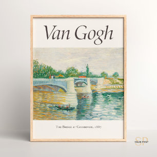 Vincent van Gogh O Sena com o Impressão Pont