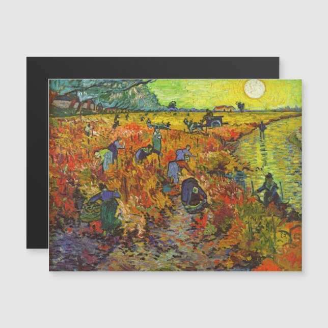 Vincent van Gogh - O Vineyard Vermelho (Frente/Verso)