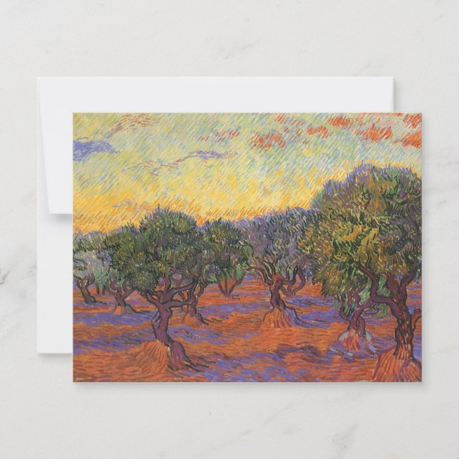 Vincent van Gogh - Olive Grove, Orange Sky (Frente)