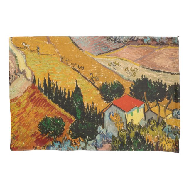 Vincent van Gogh - Paisagem, Casa e Plowman (Frente)