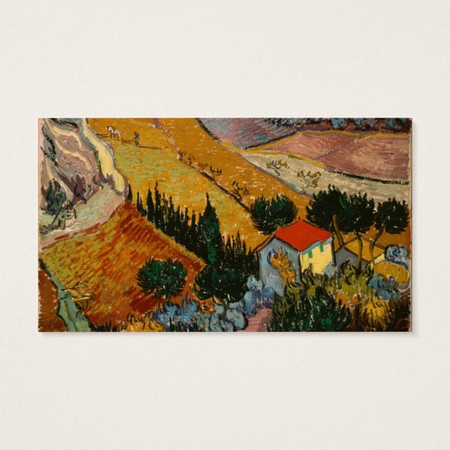 Vincent van Gogh | Paisagem com House & Plowman (Verso)