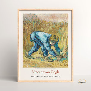 Vincent van Gogh Reaper com Impressão de Arte Fals