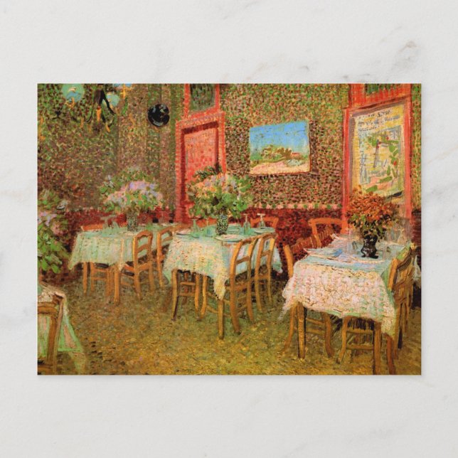 Vincent van Gogh Restaurant Soft Convite Aberto (Frente)