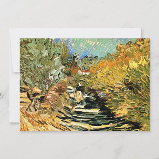 Vincent van Gogh Road em Santo-Remy, figura femini (Frente)