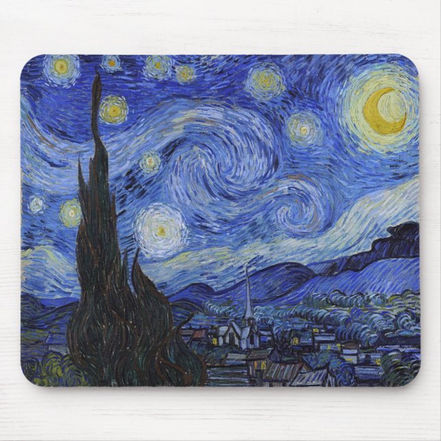Vincent Van Gogh "Starry Night" Mousepad (Frente)