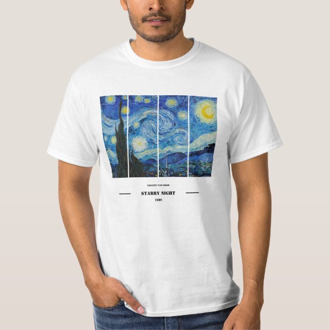 Vincent Van Gogh Starry Night T-Shirt (Frente)