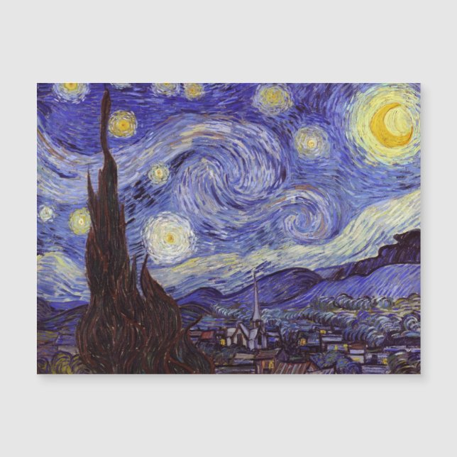 Vincent Van Gogh Starry Night Vintage Fine Art (Frente)