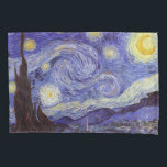 Vincent Van Gogh Starry Night Vintage Fine Art<br><div class="desc">Vincent van Gogh Starry Night Fine Art Painting Starry Night Starry Night é uma pintura do artista poste-impressionista holandês Vincent van Gogh. O céu azul à noite está cheio de nuvens, estrelas e uma lua crescente brilhante. A Noite Estrelada é a única noturna na série de visões da janela do...</div>