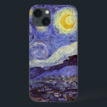 Vincent Van Gogh Starry Night Vintage Fine Art<br><div class="desc">Vincent van Gogh Starry Night Fine Art Painting Starry Night Starry Night é uma pintura do artista poste-impressionista holandês Vincent van Gogh. O céu azul à noite está cheio de nuvens, estrelas e uma lua crescente brilhante. A Noite Estrelada é a única noturna na série de visões da janela do...</div>