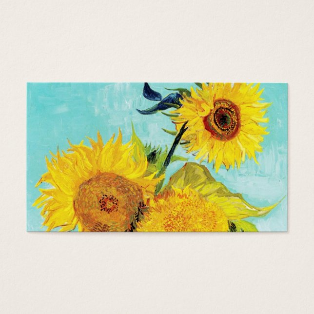 Vincent van Gogh Sunflower Vase First Turquoise (Frente)