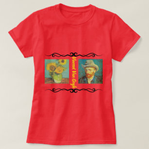 Vincent Van Gogh - T-shirt feminina dos girassóis
