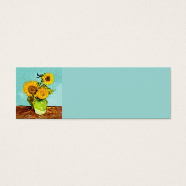 Vincent Van Gogh Três Girassóis Em Um Vaso (Frente)