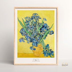 Vincent van Gogh Vase com Irises Art Impressão Vin