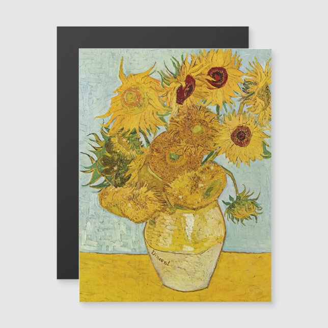 Vincent Van Gogh - Vaso com Doze Girassóis (Frente/Verso)