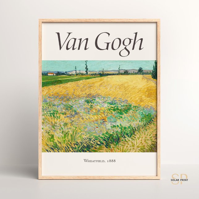 Vincent van Gogh Wheatfield Art Impressão Vintage (Criador carregado)
