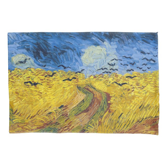 Vincent van Gogh - Wheatfield com Crows (Frente)