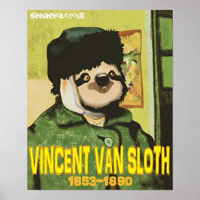 Vincent Van Sloth Impressão (Frente)