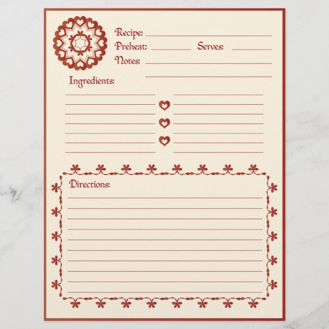 Vinculado por Letterhead de Receita de Amor (Frente)