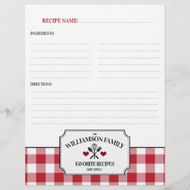 Vinculador de Receita da Família Rustic Country Ki