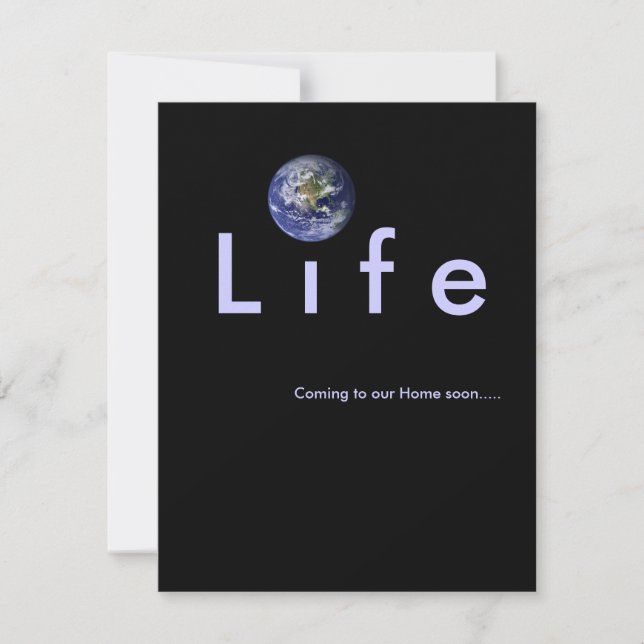 Vinda a nossa casa logo: Convite do chá de fraldas (Frente)