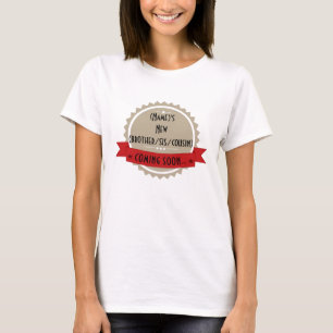 Vinda logo t-shirt da maternidade do anúncio do