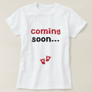 Vinda t-shirt logo de maternidade