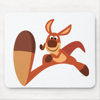 "Vindo!" Cartoon Bonito Kangaroo Mousepad