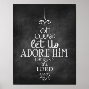 Vindo deixe-nos adore o 11" x 14" poster