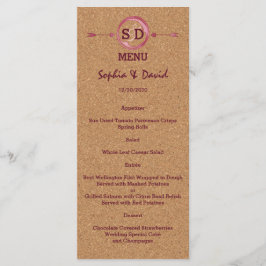 Vineyard Cork Stain Red Wine Menu Casamento