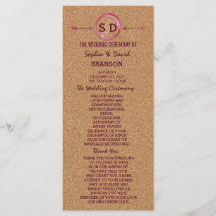 Vineyard Cork Stain Red Wine Menu Casamento