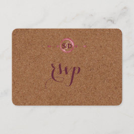 Vineyard Cork Stain Red Wine Weding RSVP