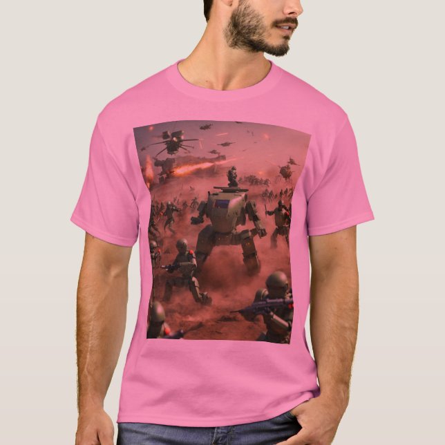 Vingadores imprimiram T-shirts para homens (Frente)