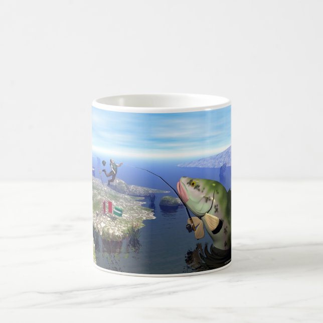 Vingança da caneca customizável baixa do mutante (Centro)