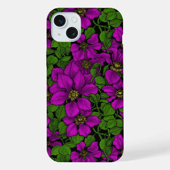 Vinha de Clematis rosa (Verso)