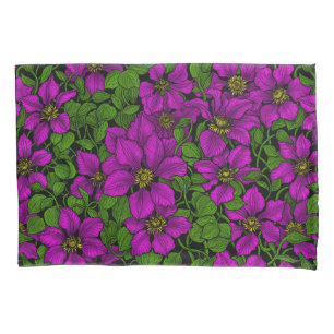 Vinha de Clematis rosa