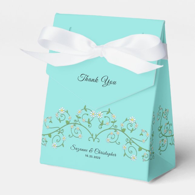 Vinha De Flor Branca Obrigado Caixa Azul (Frente)