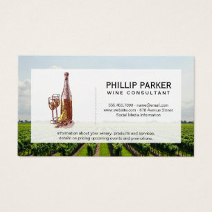 Vinha Garrafa de vinho e vidro