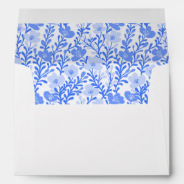 Vinhas De Flor Azul, Floral Elegante Personalizado