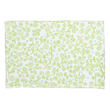 Vinhas de verde limão Curlicy | Padrão Whimsical