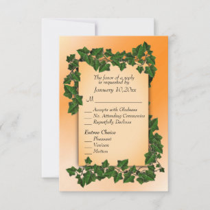 Vinhas na laranja Outono RSVP w Entrada