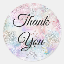 vinheta autocolante de cor da água com brilho irid