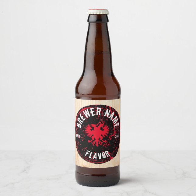 Vinheta de Etiqueta de Frasco Personalizada, Breja (Frente)