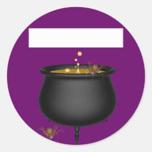 Vinheta Nome de etiqueta de Halloween KRW