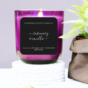 Vinheta Quadrada com Etiqueta Mínima de Script Pre